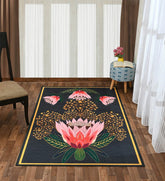 Machine washable floral area rug for classic and cottage-style décor.